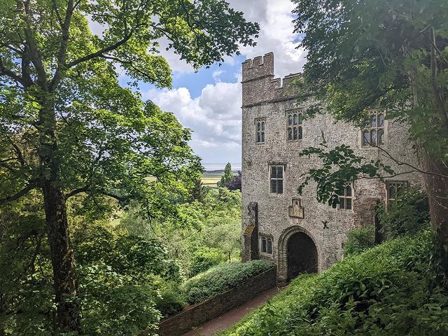 One of the gatehouse entrances to the majestic Dunster Castle