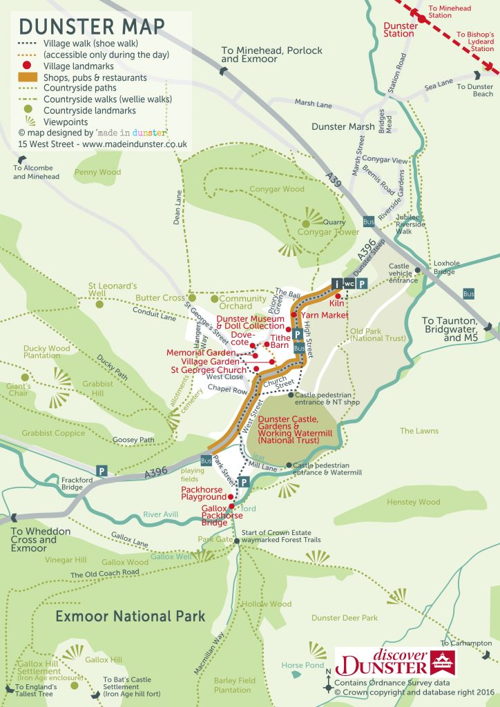 Dunster Map