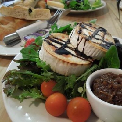Griddled goats cheese salad at Tessa's Tea Room