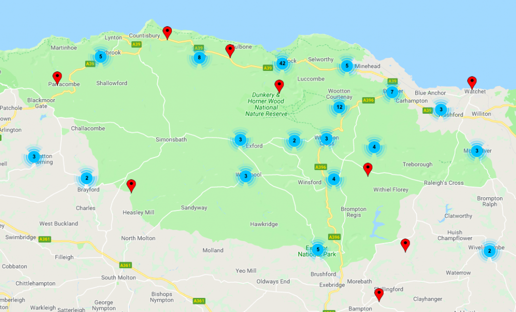 Exmoor map