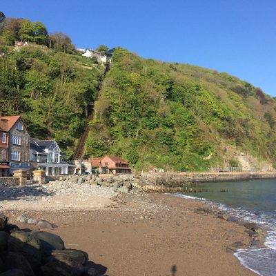 Lynton & Lynmouth Railway view from the bottom