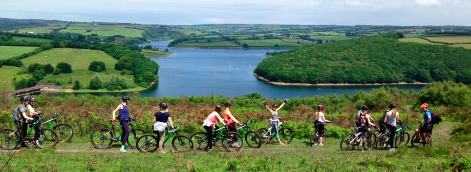 Biking at Wimbleball Lake