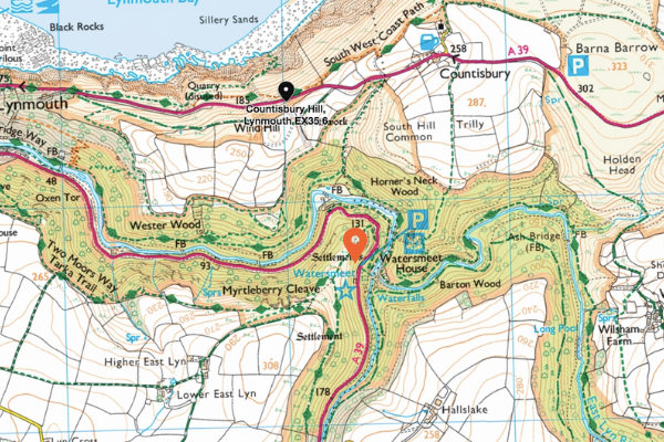 Map to find Watersmeet House