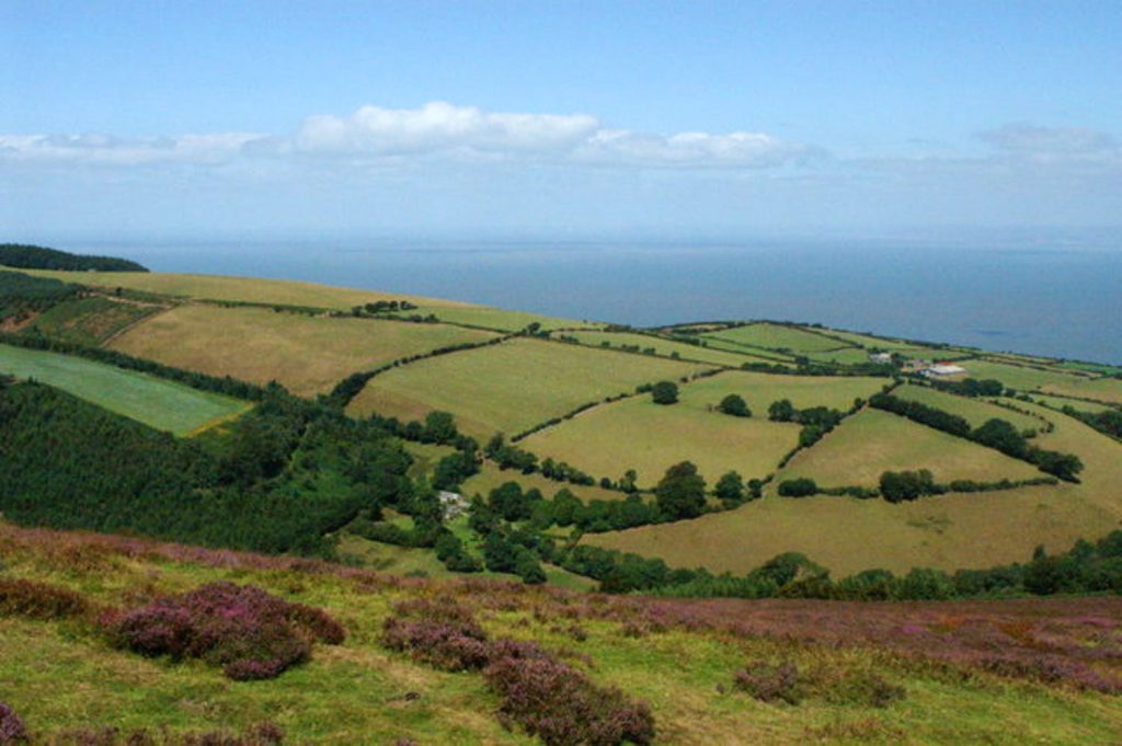 A view to the coast from County Gate