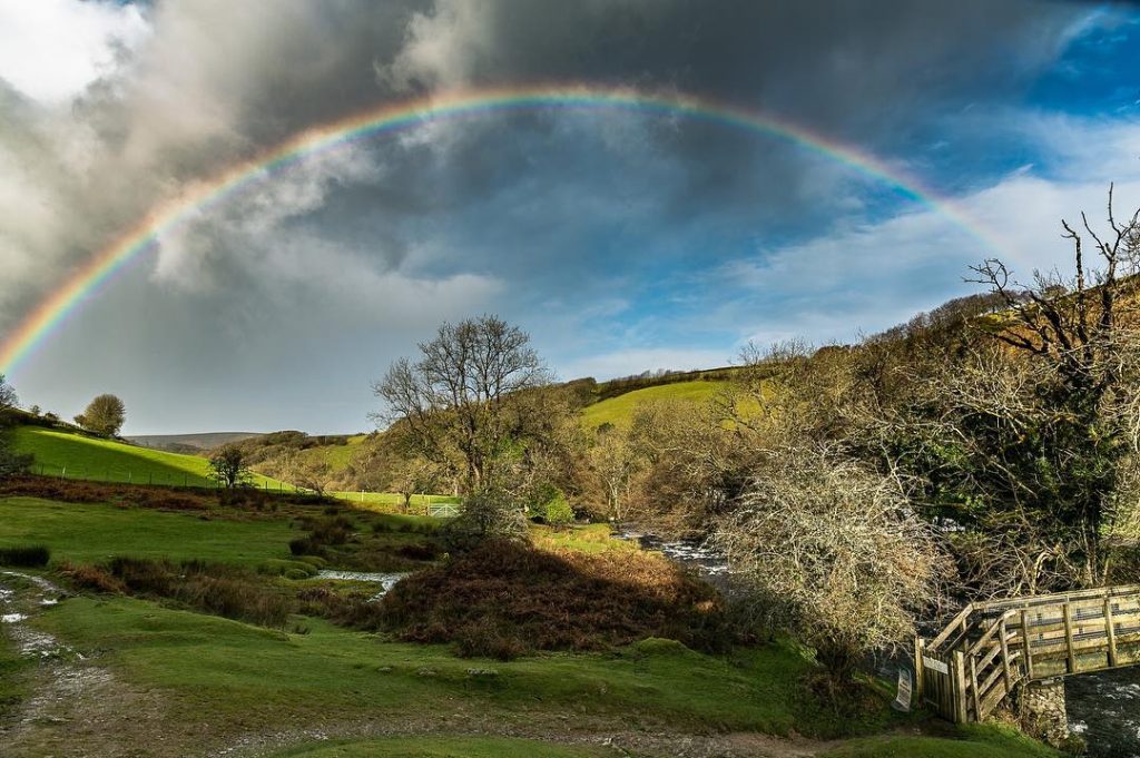 Views on the walks in Lorna Doone Valley, Malmsmead, North Devon