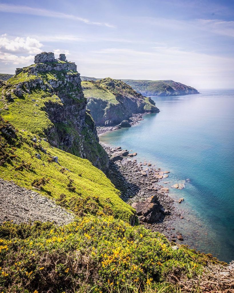 Coastal view of Valley of the Rocks