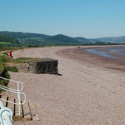 The view up towards Minehead