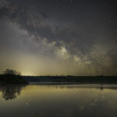 Exmoor Dark Skies across a lake with spooky Halloween vibes, or perfect for stargazing