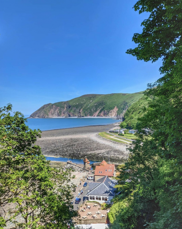View down to Lynmouth