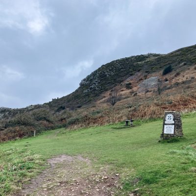 Hurlstone Point National Trust Sign