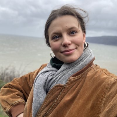 Windswept Selfie taken at Hurlstone Point