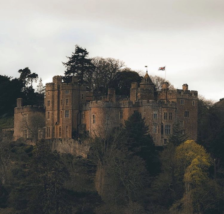 Dunster Castle with spooky Halloween vibes