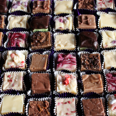 A gorgeous array of Exmoor local fudge