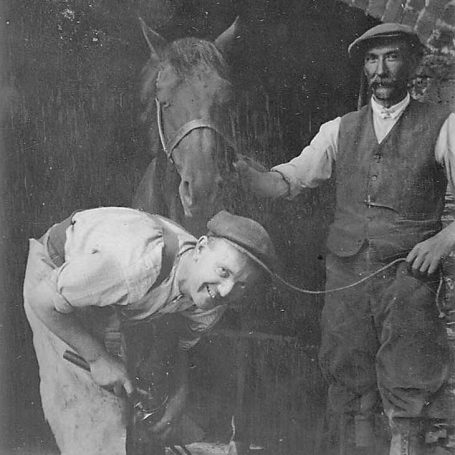 A Happy Farrier! Exmoor aurthor David Ramsay