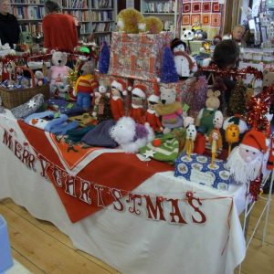 Toys for sale at the Allerford & Selworthy Christmas Fair