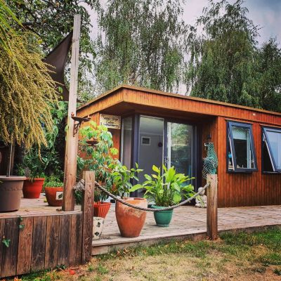 Cedar timber purpose built space The Yoga Cabin