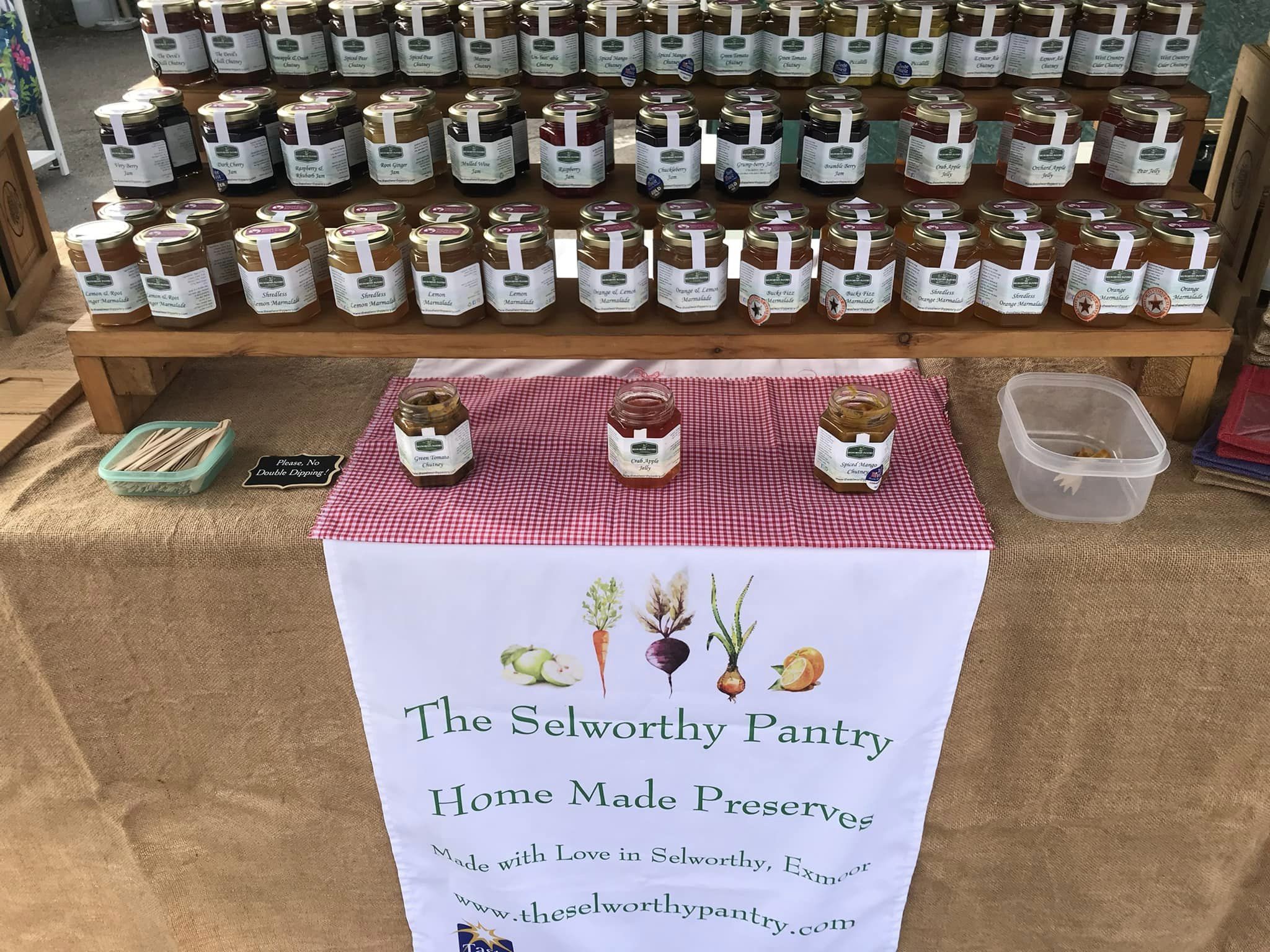 Selworthy Pantry Jars for sale at Dulverton Farmers Market