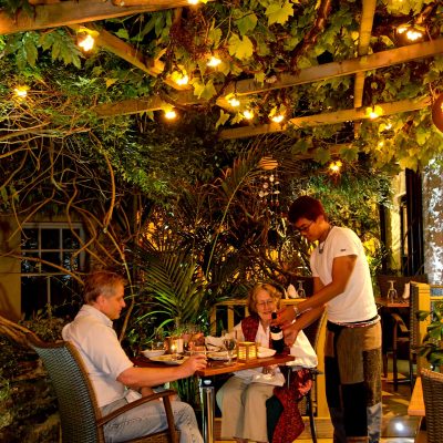 Tongam Thai Restaurant Outdoor Dining Under the Pergola