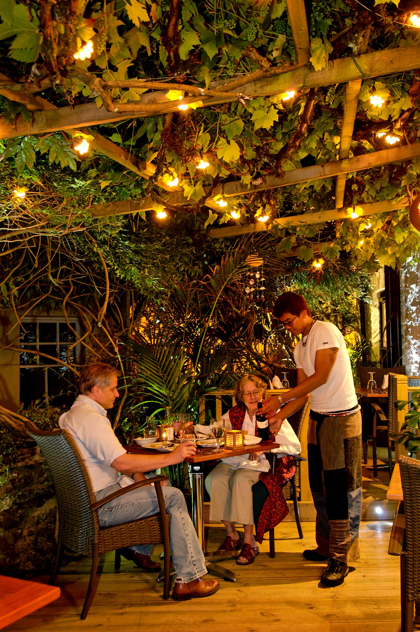 Tongam Thai Restaurant Outdoor Dining Under the Pergola