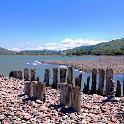 Standing breakwaters at Porlock Weir