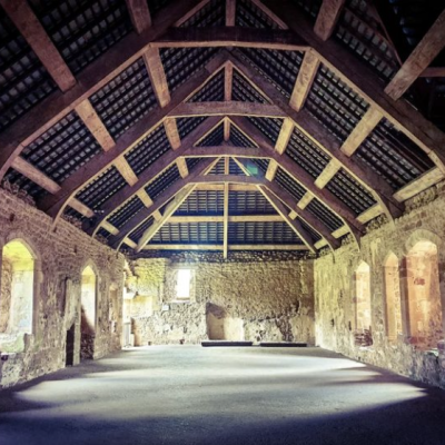 One of Cleeve Abbey's many impressive conventual buildings with incredible in tact ceilings