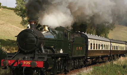 steam train west country cottages